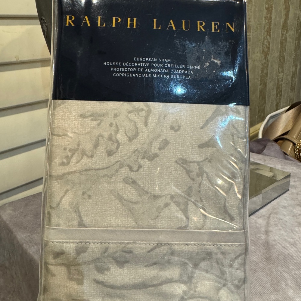 Ralph Lauren Fleur Du Roi Euro Sham‎ in Cream